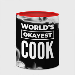 Кружка 3D Worlds okayest cook - dark, цвет: 3D-белый + красный — фото 2