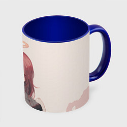 Кружка 3D Дьявол-ангел, цвет: 3D-белый + синий