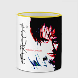 Кружка 3D Bloodflowers - The Cure, цвет: 3D-желтый кант — фото 2