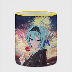 Кружка 3D Genshin Impact - Eula Inazuma, цвет: 3D-желтый кант — фото 2