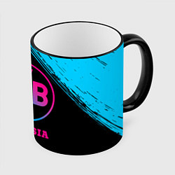 Кружка 3D Borussia - neon gradient, цвет: 3D-черный кант