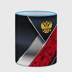 Кружка 3D Red & black Russia, цвет: 3D-небесно-голубой кант — фото 2