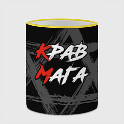 Кружка 3D Крав-мага израильское боевое искусство, цвет: 3D-желтый кант — фото 2