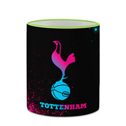 Кружка 3D Tottenham - neon gradient, цвет: 3D-светло-зеленый кант — фото 2