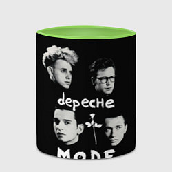 Кружка 3D Depeche Mode portrait, цвет: 3D-белый + светло-зеленый — фото 2