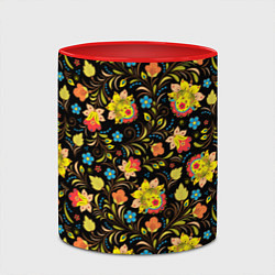 Кружка 3D Русский яркий узор, цвет: 3D-белый + красный — фото 2