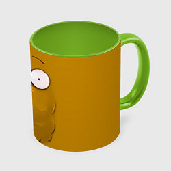 Кружка 3D Plants vs Zombies Орешек, цвет: 3D-белый + светло-зеленый