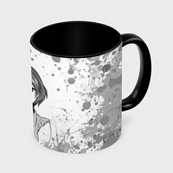 Кружка 3D Rui Tachibana art, цвет: 3D-белый + черный