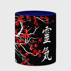 Кружка 3D Сакура в цвету, цвет: 3D-белый + синий — фото 2