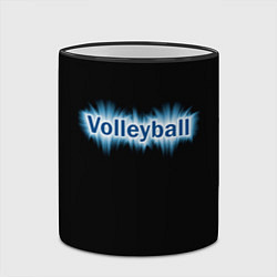 Кружка 3D Любителю волейбола, цвет: 3D-черный кант — фото 2