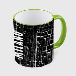 Кружка 3D Milano - autumn - winter 2025, цвет: 3D-светло-зеленый кант