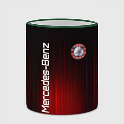 Кружка 3D Mercedes-Benz art, цвет: 3D-зеленый кант — фото 2