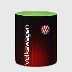 Кружка 3D Volkswagen art, цвет: 3D-белый + светло-зеленый — фото 2