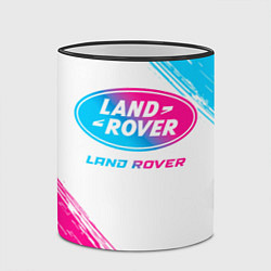 Кружка 3D Land Rover neon gradient style, цвет: 3D-черный кант — фото 2