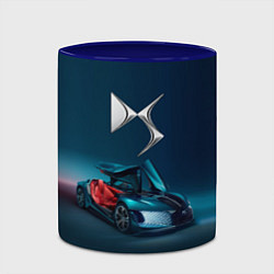 Кружка 3D Citroen DS Spirit Concept, цвет: 3D-белый + синий — фото 2