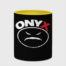 Кружка 3D Onyx - wakedafucup, цвет: 3D-белый + желтый — фото 2