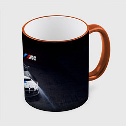 Кружка 3D BMW M4 GT4 - M Performance - Motorsport, цвет: 3D-оранжевый кант