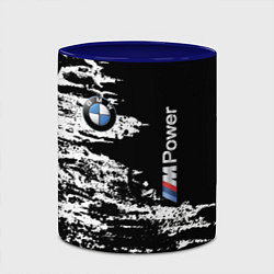 Кружка 3D BMW M Power - pattern, цвет: 3D-белый + синий — фото 2