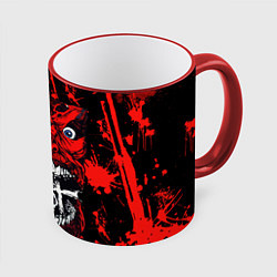 Кружка 3D Slipknot red blood, цвет: 3D-красный кант