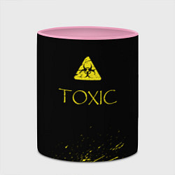 Кружка 3D TOXIC - Биологическая опасность, цвет: 3D-белый + розовый — фото 2