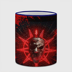 Кружка 3D Slipknot red satan star, цвет: 3D-синий кант — фото 2