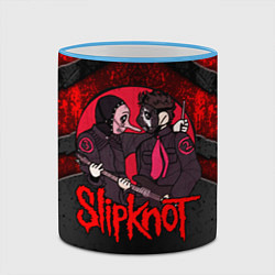 Кружка 3D Slipknot black and red, цвет: 3D-небесно-голубой кант — фото 2