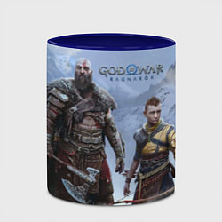 Кружка 3D God of war ragnarok-God of War: Рагнарёк, цвет: 3D-белый + синий — фото 2