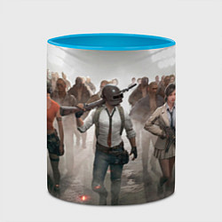 Кружка 3D ПAБГ, цвет: 3D-белый + небесно-голубой — фото 2