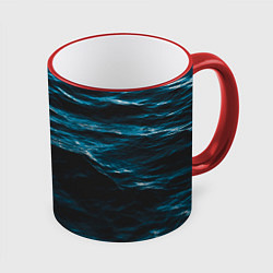 Кружка 3D Глубокое море, цвет: 3D-красный кант