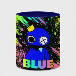 Кружка 3D Rainbow Friends - Blue, цвет: 3D-белый + синий — фото 2