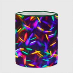Кружка 3D Цветомузыка, цвет: 3D-зеленый кант — фото 2