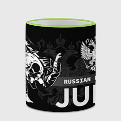 Кружка 3D Judo Russian Federation, цвет: 3D-светло-зеленый кант — фото 2