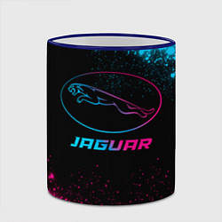 Кружка 3D Jaguar - neon gradient, цвет: 3D-синий кант — фото 2