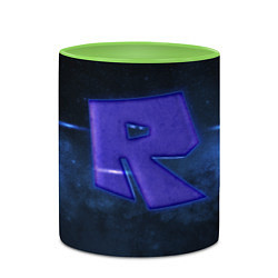 Кружка 3D Roblox space, цвет: 3D-белый + светло-зеленый — фото 2