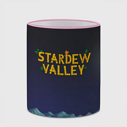 Кружка 3D Ночь в Stardew Valley, цвет: 3D-розовый кант — фото 2
