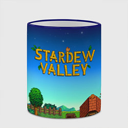 Кружка 3D Мой дом в Stardew Valley, цвет: 3D-синий кант — фото 2