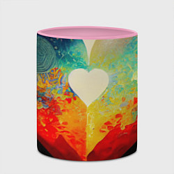 Кружка 3D Your heart, цвет: 3D-белый + розовый — фото 2