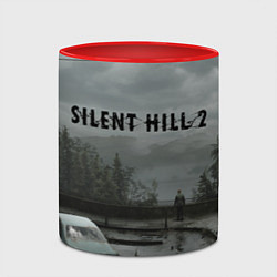 Кружка 3D Silent hill 2 remake, цвет: 3D-белый + красный — фото 2