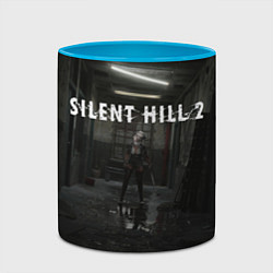 Кружка 3D Sailent hill 2 ремейк, цвет: 3D-белый + небесно-голубой — фото 2