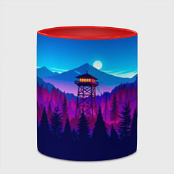 Кружка 3D Firewatch, цвет: 3D-белый + красный — фото 2
