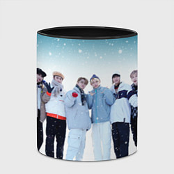 Кружка 3D Stray Kids winter, цвет: 3D-белый + черный — фото 2