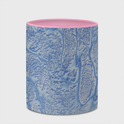 Кружка 3D Лёд и снег - ледяная броня, цвет: 3D-белый + розовый — фото 2