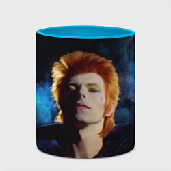 Кружка 3D David Bowie - Jean Genie, цвет: 3D-белый + небесно-голубой — фото 2