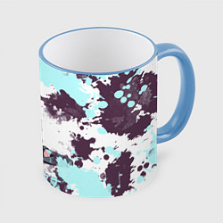 Кружка 3D Милая Надзуна Нанакуса арт, цвет: 3D-небесно-голубой кант