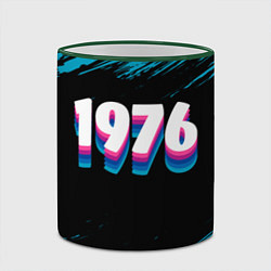 Кружка 3D Made in 1976: vintage art, цвет: 3D-зеленый кант — фото 2