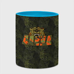 Кружка 3D Давид камуфляж, цвет: 3D-белый + небесно-голубой — фото 2
