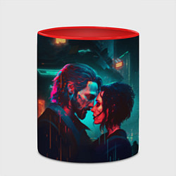 Кружка 3D Кибер любовь, цвет: 3D-белый + красный — фото 2
