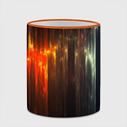 Кружка 3D Космос сияние, цвет: 3D-оранжевый кант — фото 2