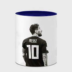 Кружка 3D 10 Leo Messi, цвет: 3D-белый + синий — фото 2