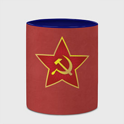 Кружка 3D Советская звезда, цвет: 3D-белый + синий — фото 2